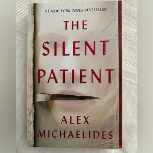 Paperback copy of The Silent Patient